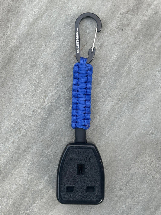 Socket Tester Holder, with paracord clip V1 (Blue)