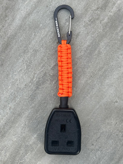 Socket Tester Holder, with paracord clip V1  (Orange)