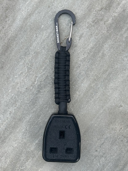 Socket Tester Holder, with paracord clip V1  (Black)