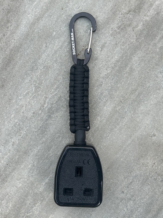 Socket Tester Holder, with paracord clip V1  (Black)