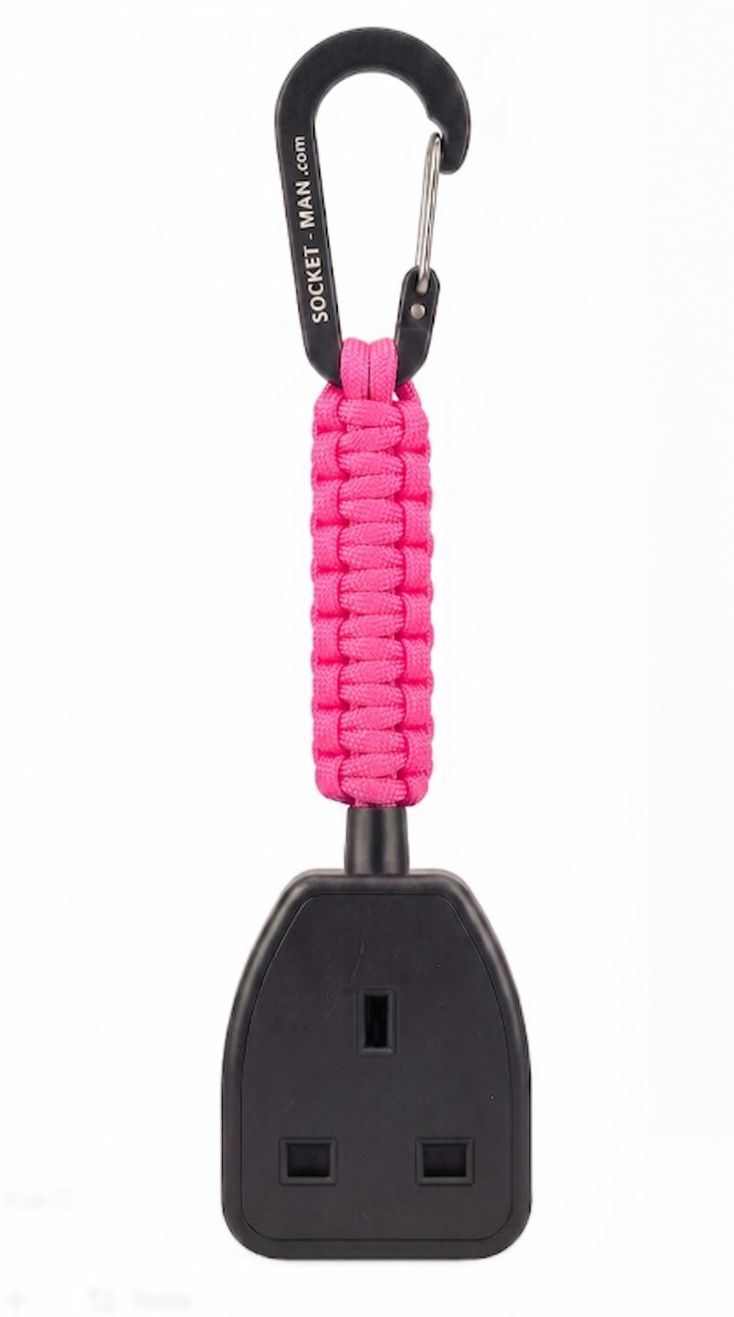 Socket Tester Holder, with paracord clip V1  (Pink)