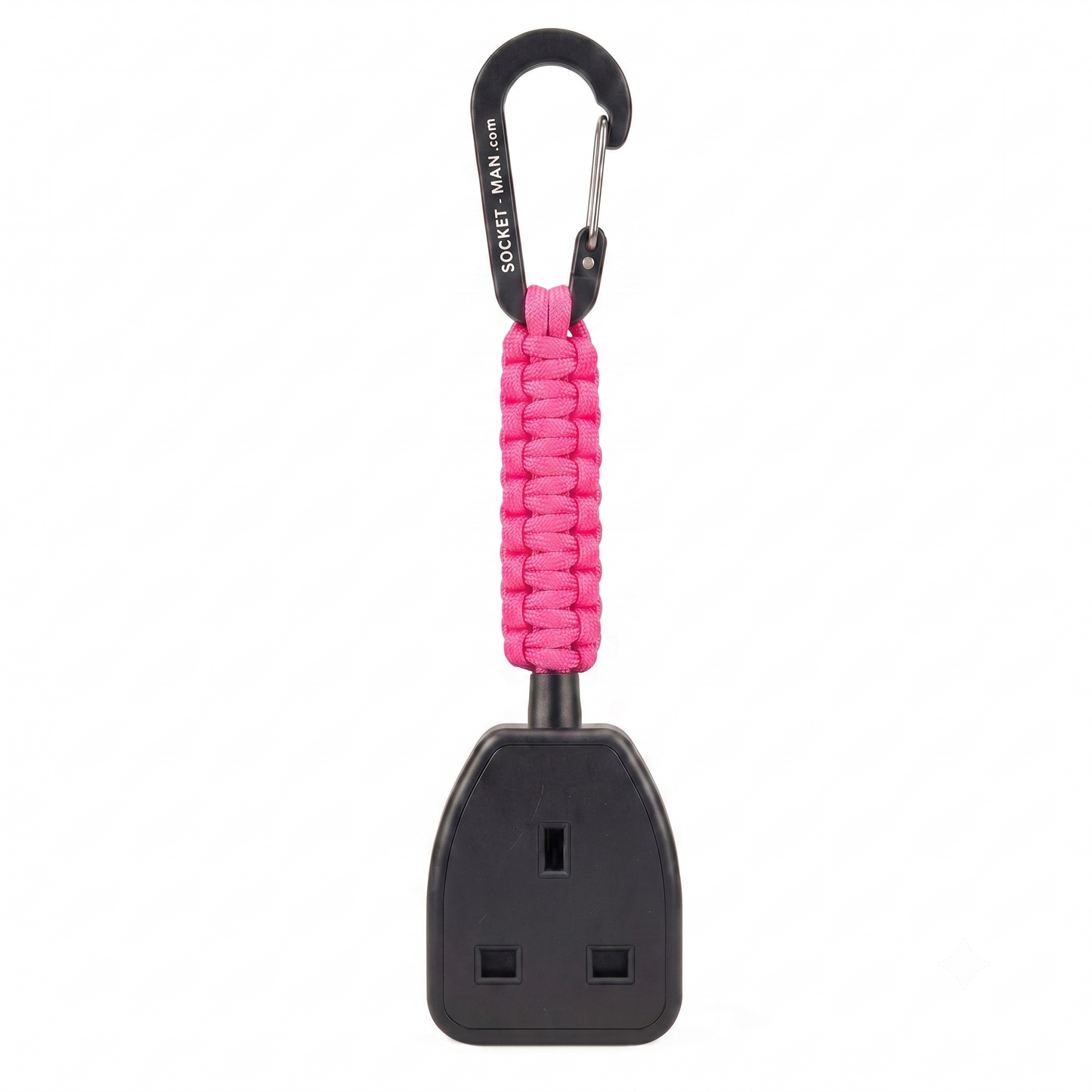 Socket Tester Holder, with paracord clip V1  (Pink)
